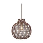 Good&Mojo Pendant Mendoza Bamboo Burgundy S | Suitable for 1x E27 