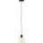 Brilliant Casto Pendant Glass Pendant Metal Black Beige | 190mm - Suitable for 1x E27
