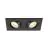SLV New Tria 155 Spot Aluminium Black Square | Suitable for 2x GU10 