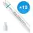 Multipack 10x Philips LED Tube T8 MASTER Value (EM/Mains) Ultra Output 23W 3700lm - 865 Daylight | 150cm - Replaces 58W