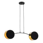 Emibig Pendant Motif Steel Black | Suitable for 2x E27 - Max 15W
