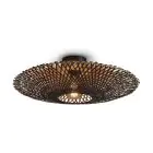 Good&Mojo Ceiling Light Kalimantan Bamboo Black M | Suitable for 1x E27 