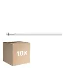 Multipack 10x Philips MASTER LED T8 (EM/Mains) Ultra Output 13.5W 2500lm - 840 Cool White | 120cm - Replaces 36W